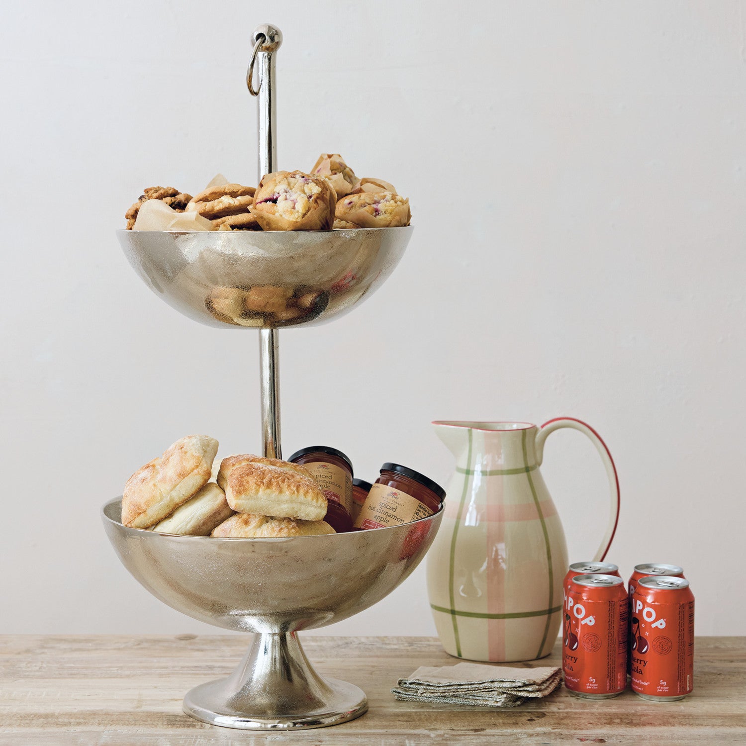 Cast Aluminum 2-Tier Bowl