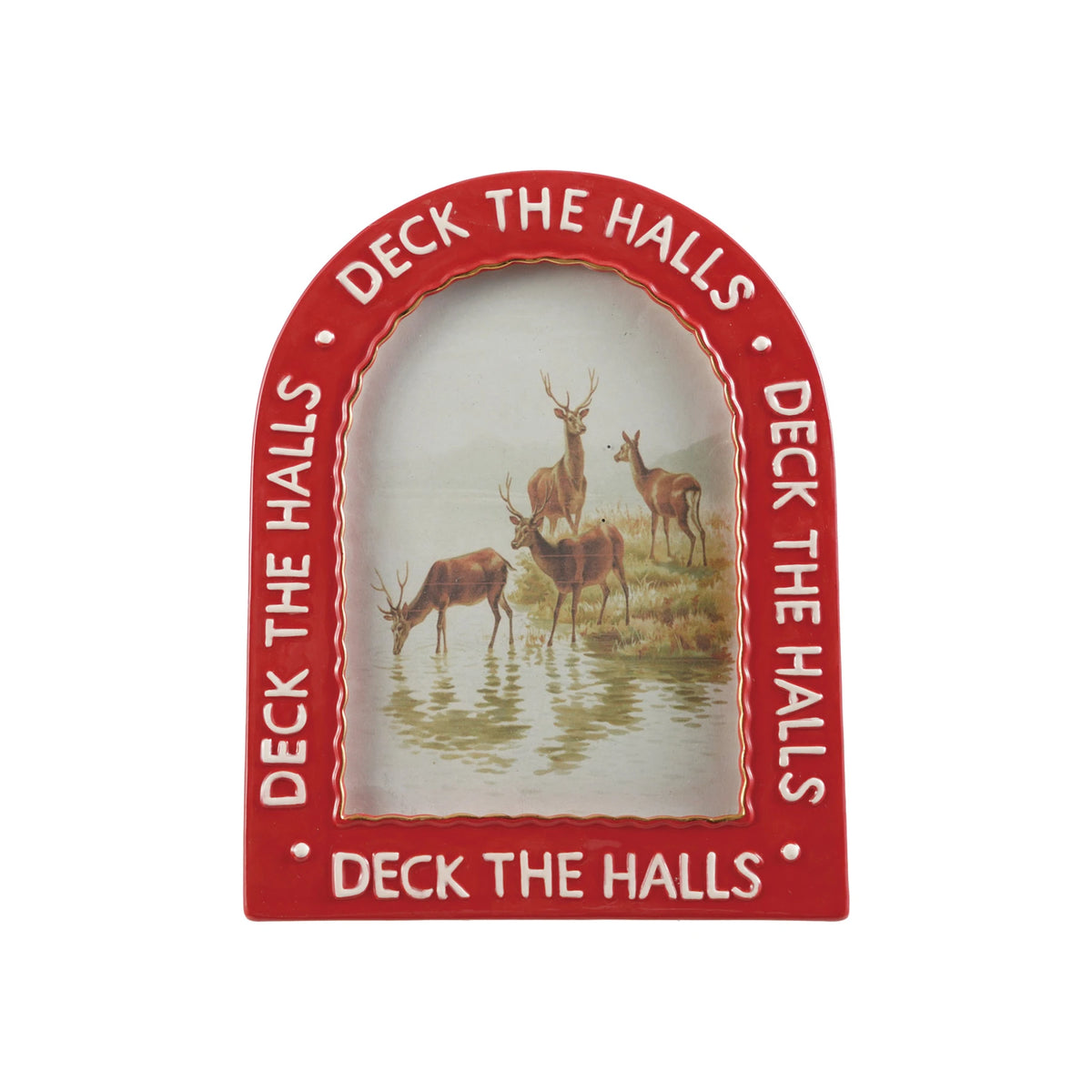 Deck The Halls Arched Frame