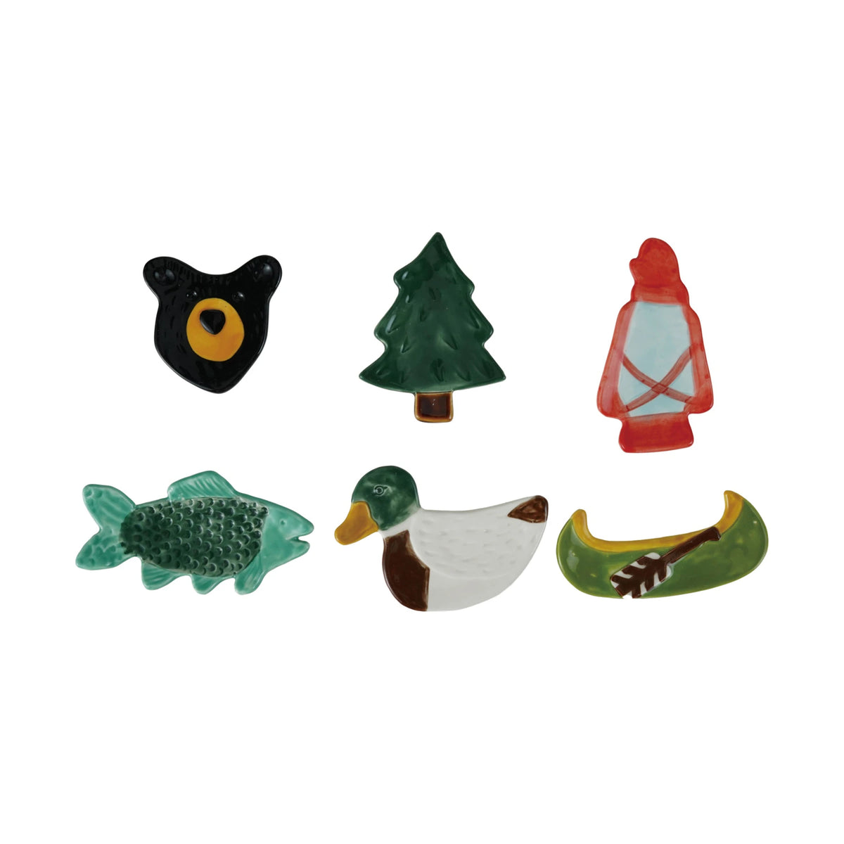 Hand-Painted Wildlife Shaped Dish