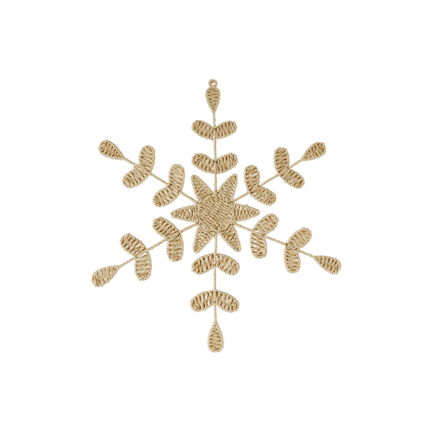 Oversized Woven Paper &amp; Wire Snowflake