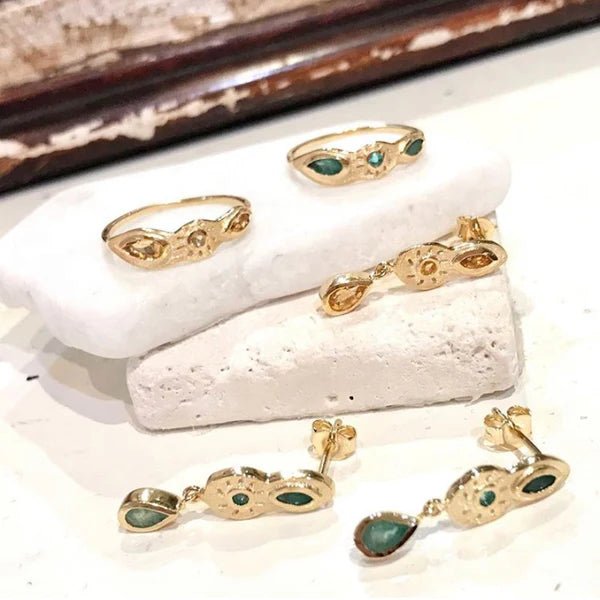 Yael Earrings - Box Turtle