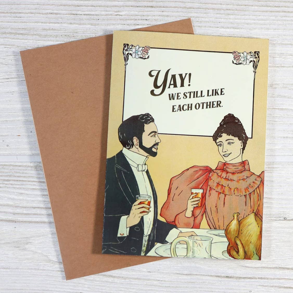 Yay! We Still Like Each Other Anniversary Card - Box Turtle