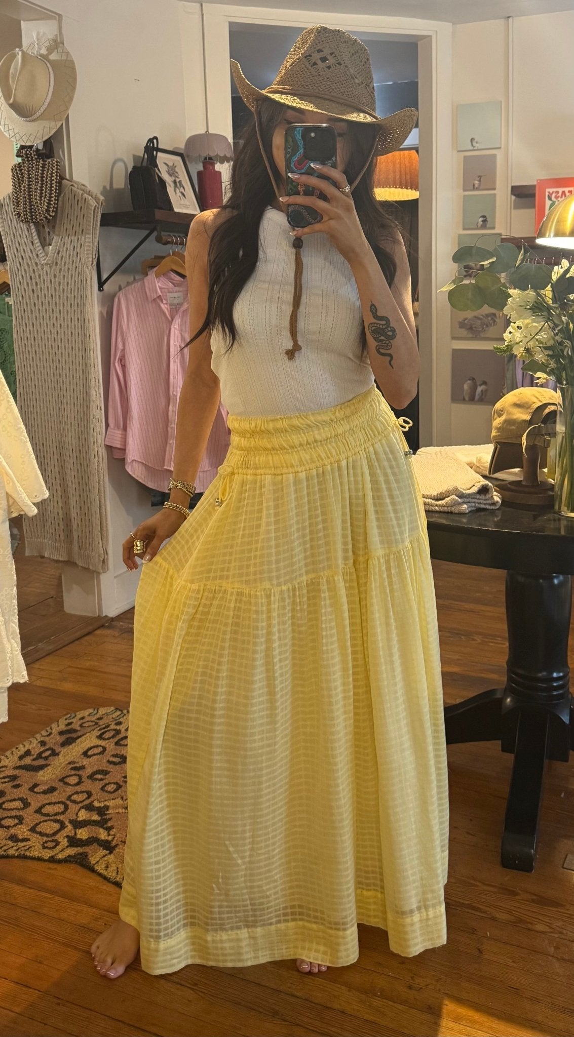 Yellow Smock Skirt - Box Turtle