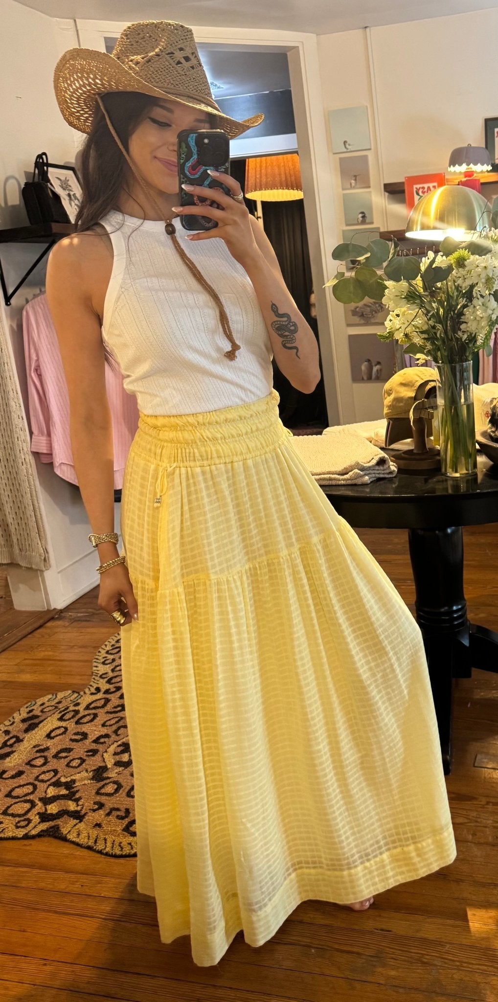 Yellow Smock Skirt - Box Turtle