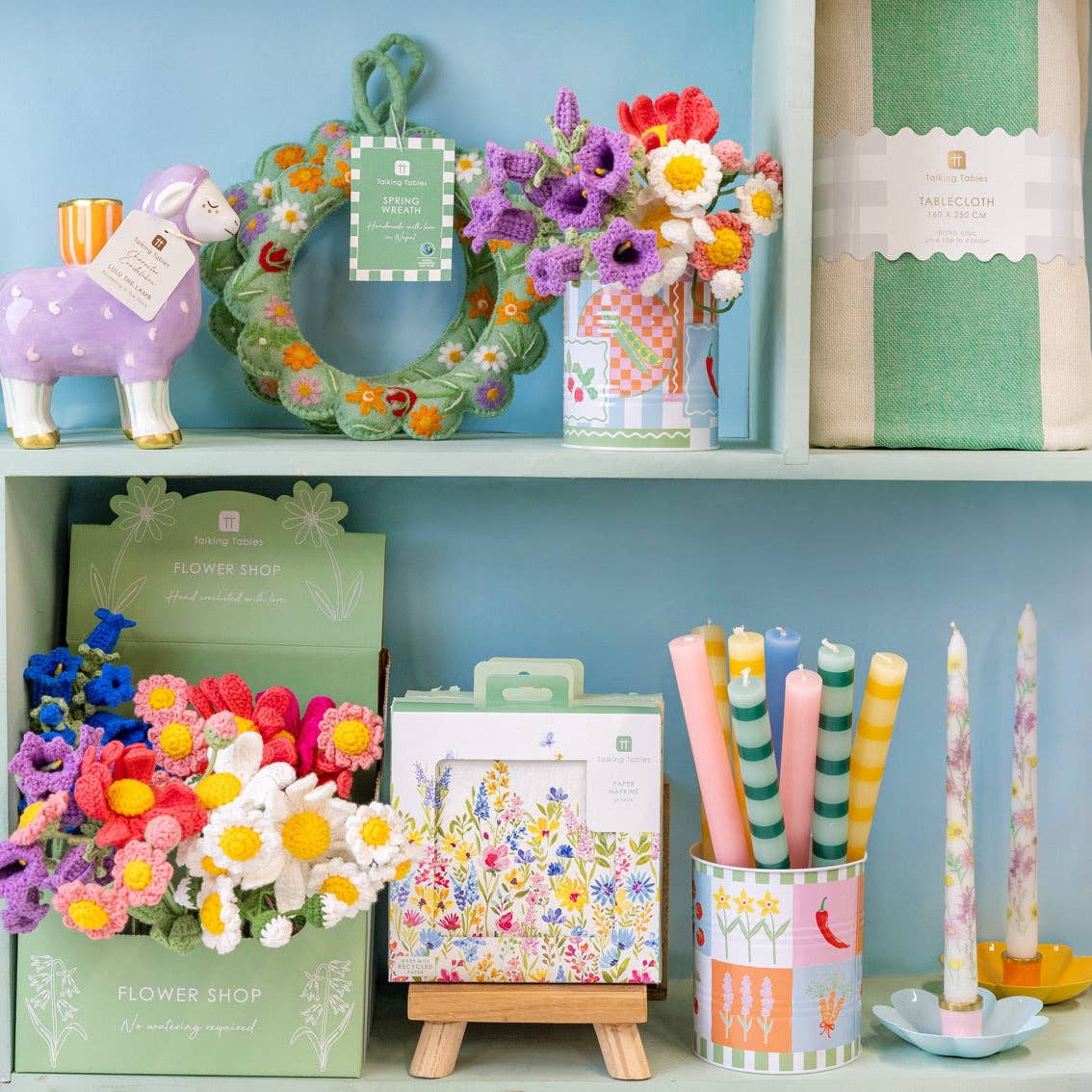 Yellow Stripe Dinner Candles - Box Turtle