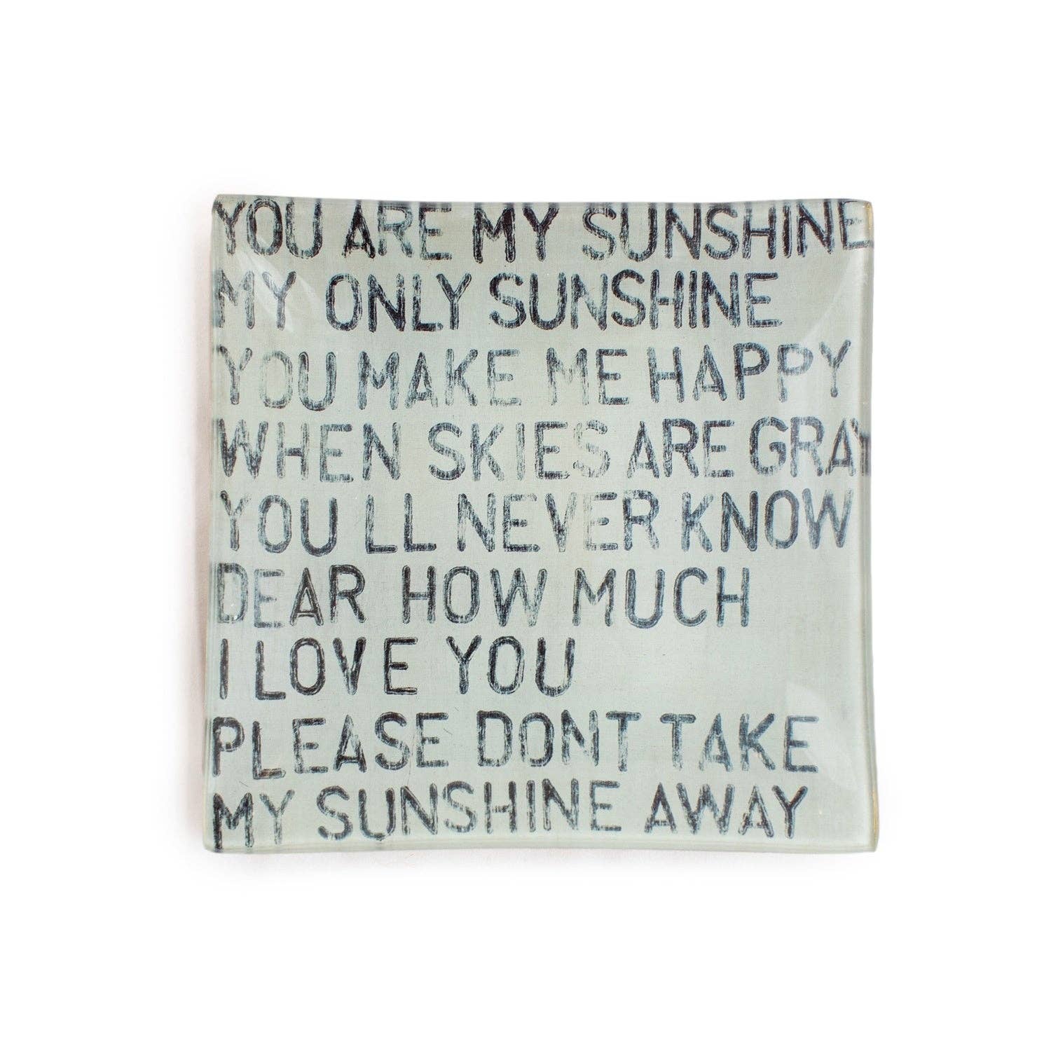 You Are My Sunshine Decoupage Plate - Box Turtle