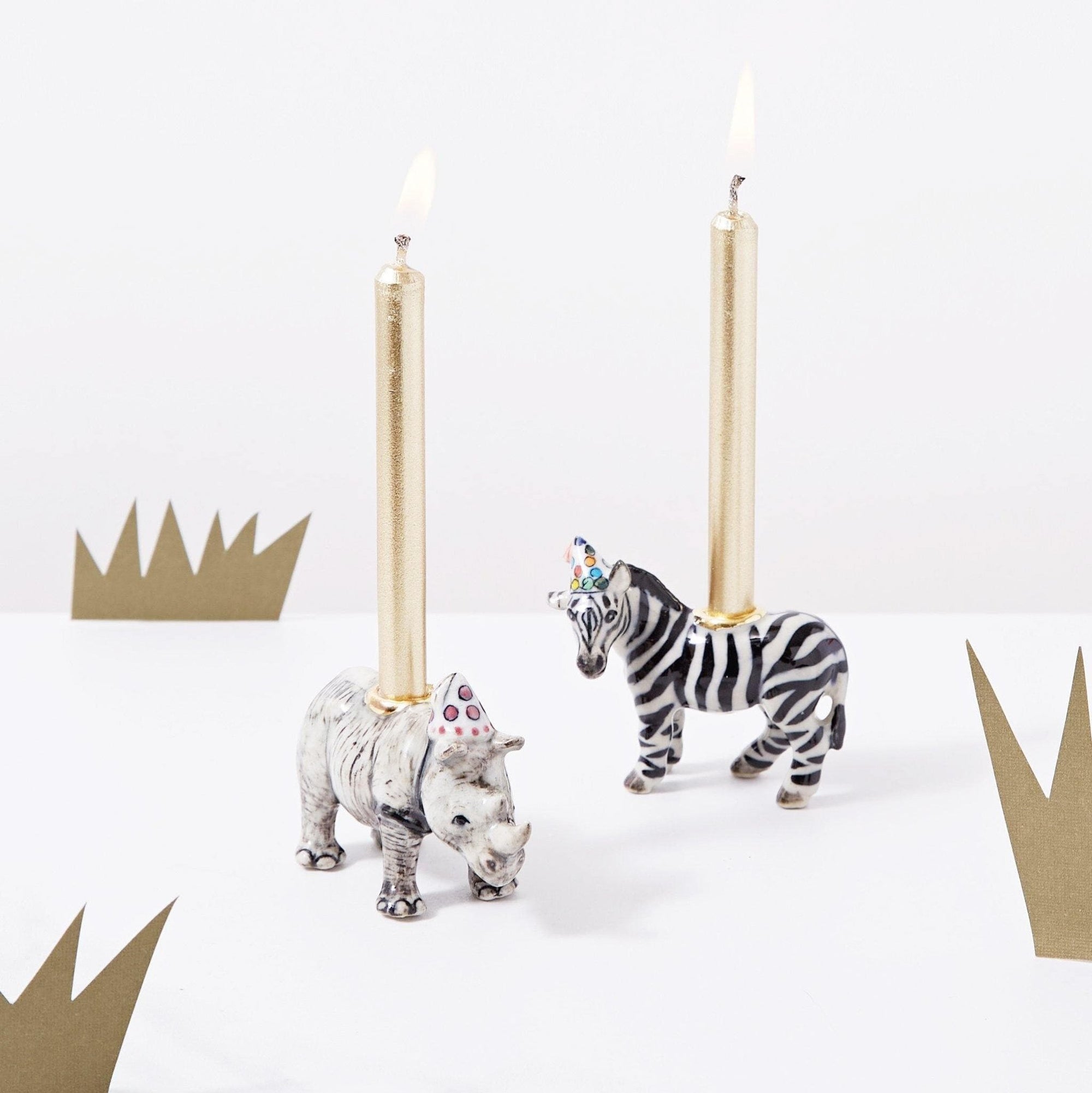 Zebra Cake Topper - Box Turtle
