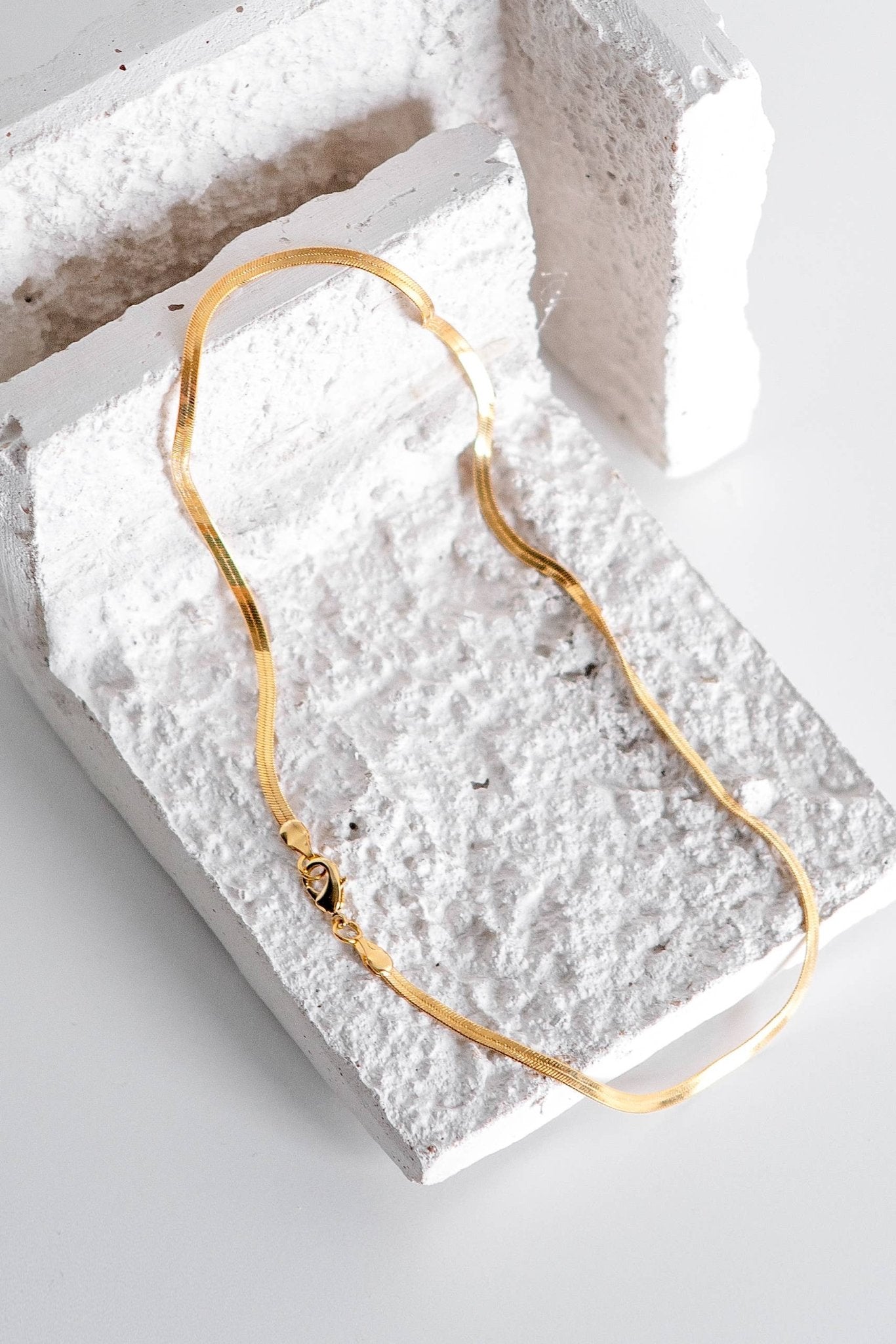 Zoe Gold Snake Chain Necklace - Box Turtle