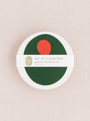 Pimento Olive Coasters