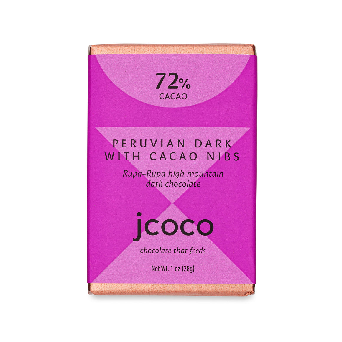 Peruvian Dark with Cacao Nibs Bar - 1oz