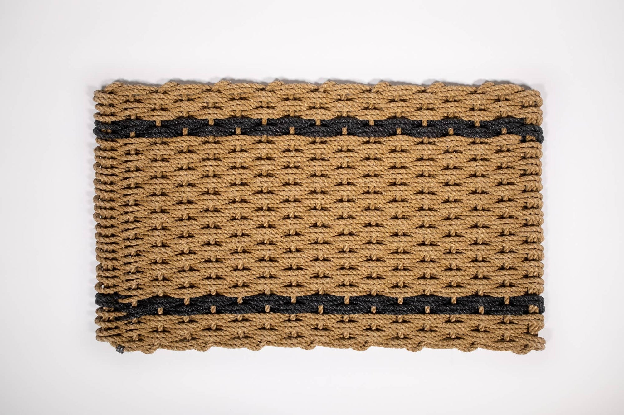 Wheat w/ Charcoal Stripes Doormat