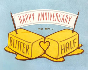 Butter Half Anniversary Card