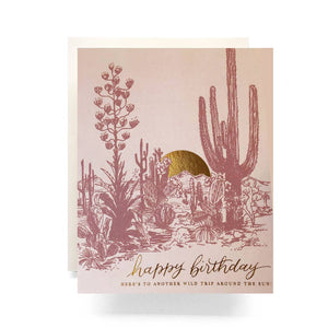 Wild Trip Cactus Birthday Card