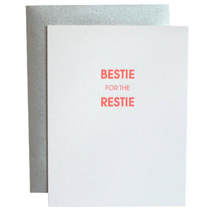 Bestie for the Restie Letterpress Card