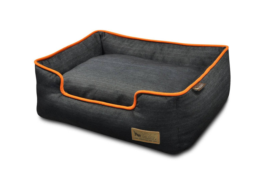Denim Lounge Bed - Orange