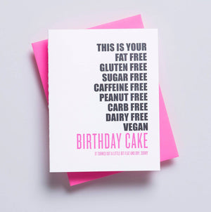 Gluten Free Birthday Card