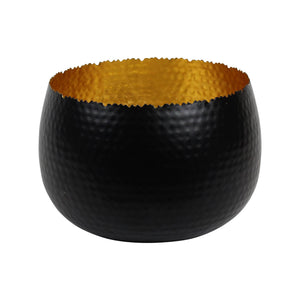 Dune Extra Large Bowl in Black & Gold
