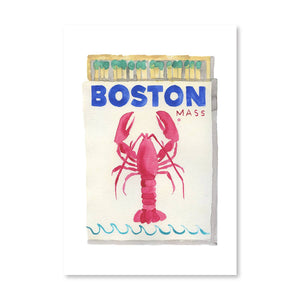 Boston Matchbook Print
