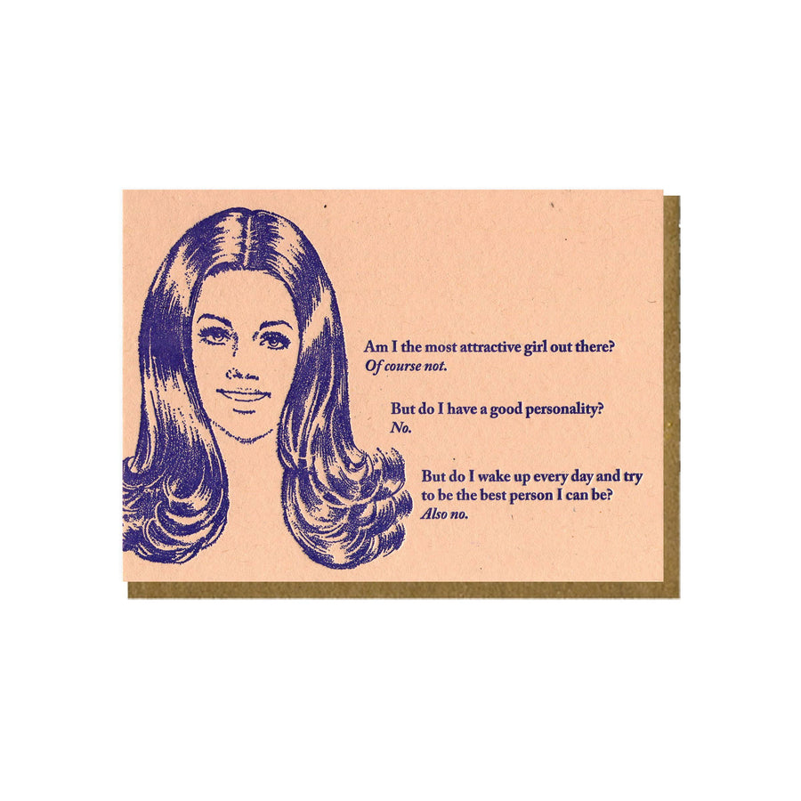 The Most Attractive Girl Card