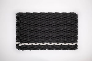 Charcoal with Pearl Stripe Doormat