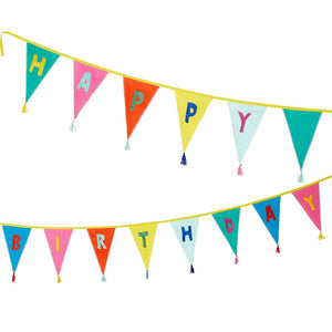 Rainbow Happy Birthday Banner