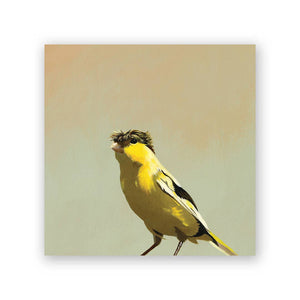 Crested Canary Wood Wall Art