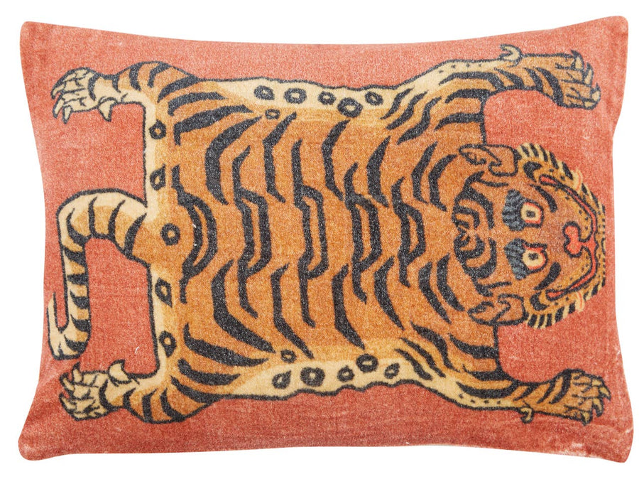 Orange Tibetan Tiger Cushion