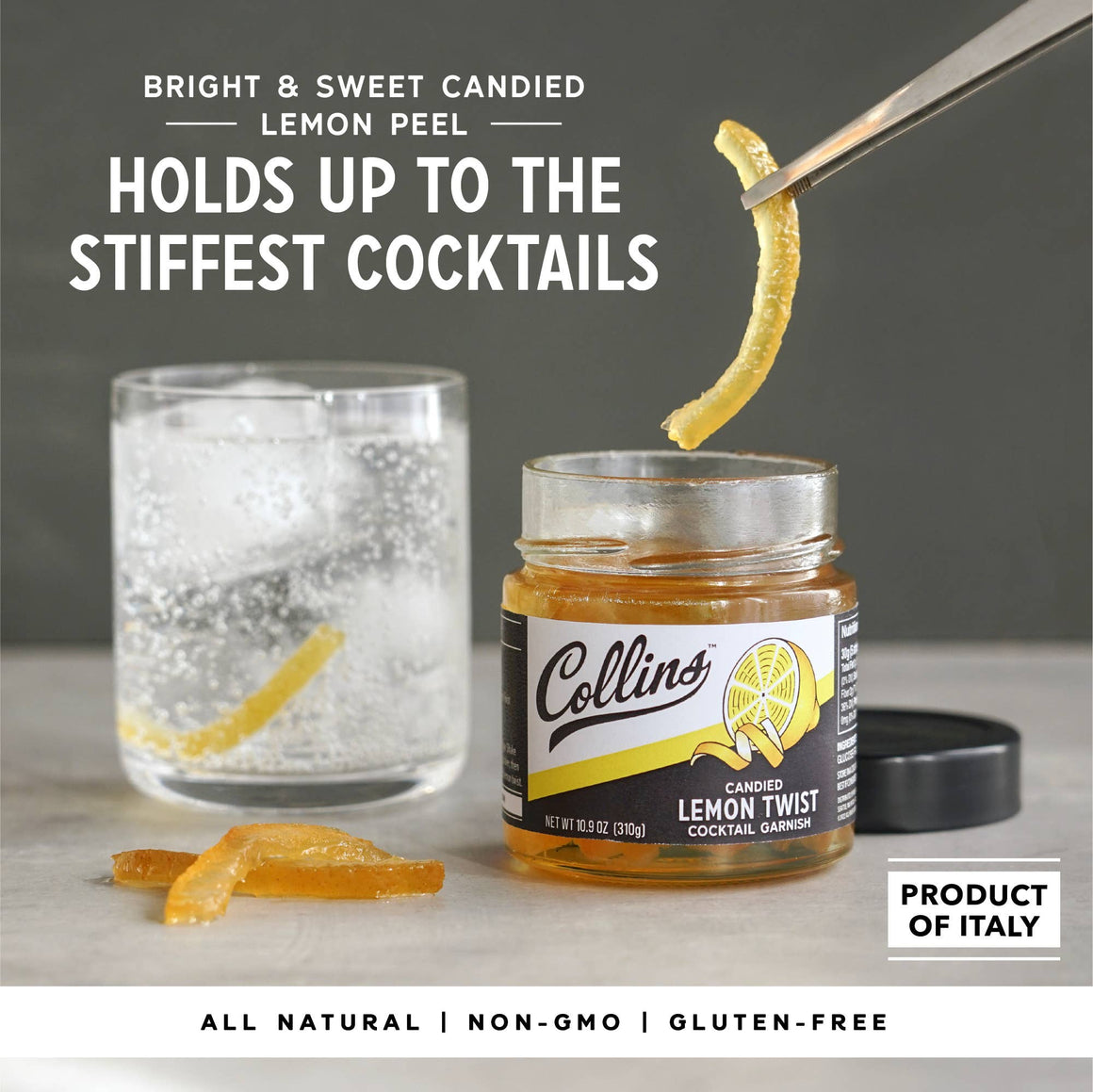 Collins Lemon Twist in Syrup