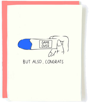 Game Over Pregnancy Card