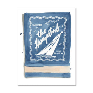 The Hamptons Matchbook Watercolor Print