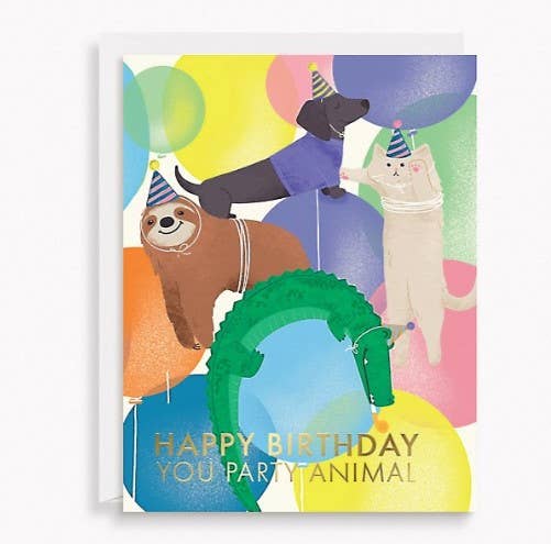 Party Animals Birthday Card