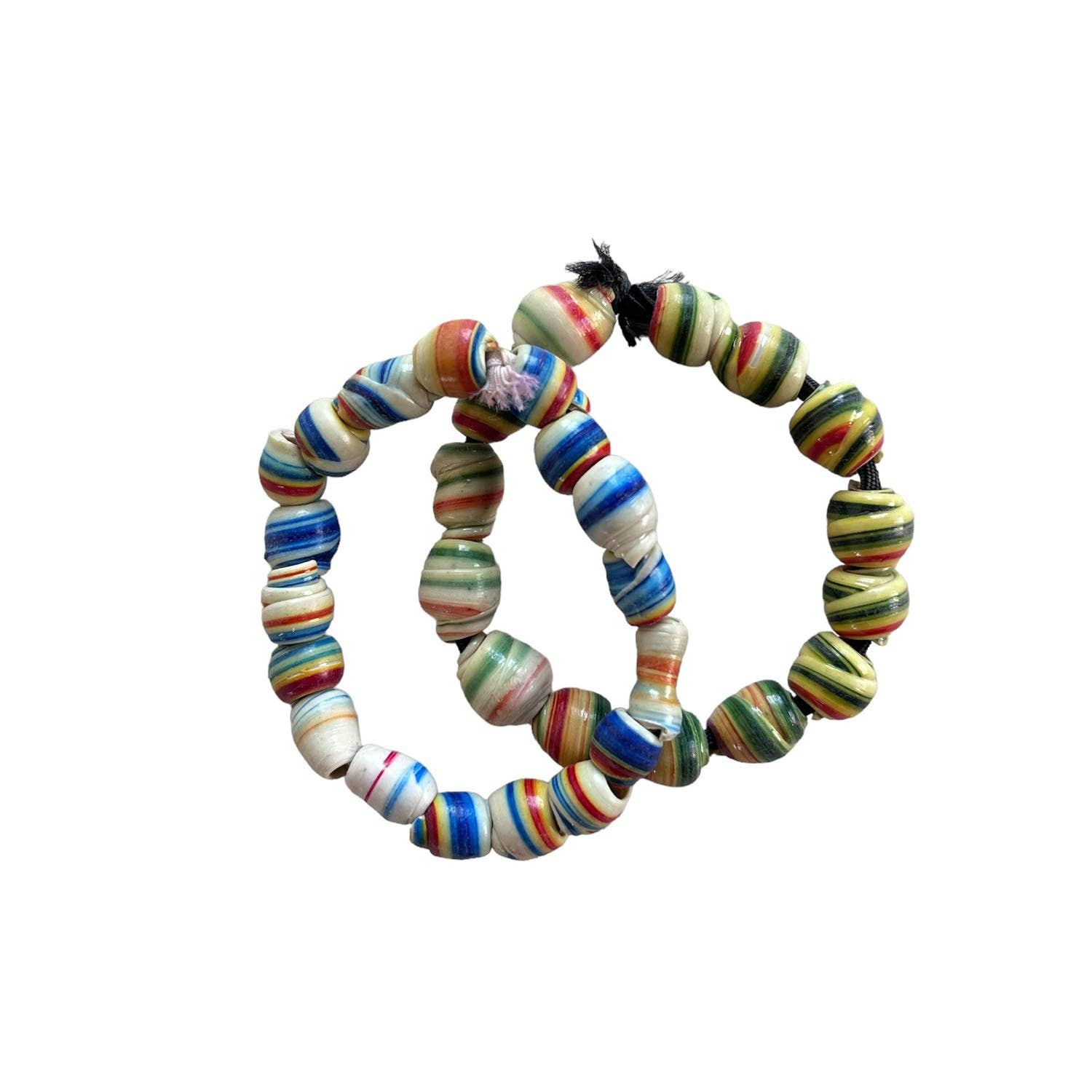 Mixed Recycled Cassette Tape Bracelet