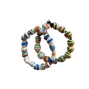 Mixed Recycled Cassette Tape Bracelet