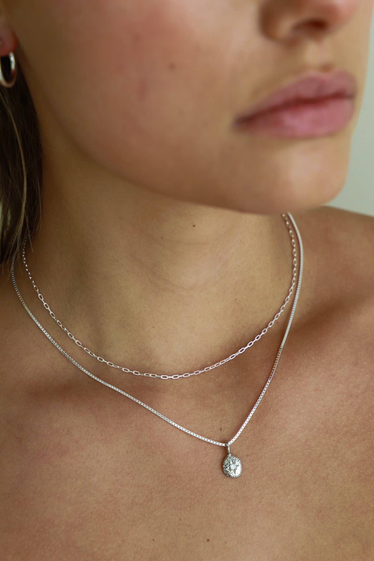 Silver Miniature Paperclip Chain