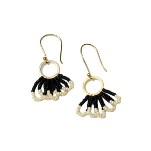 Fan Earring in Black