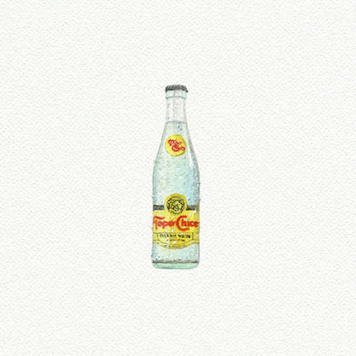 Topo Chico Miniature Watercolor Painting
