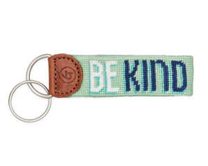 Be Kind Needlepoint Keychain