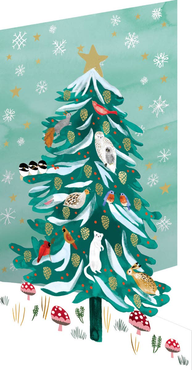 Enchanting Conifer Christmas Card
