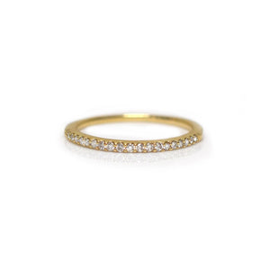 Solid Gold & Diamond Half Eternity Band