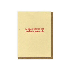 A Place to Sit Card