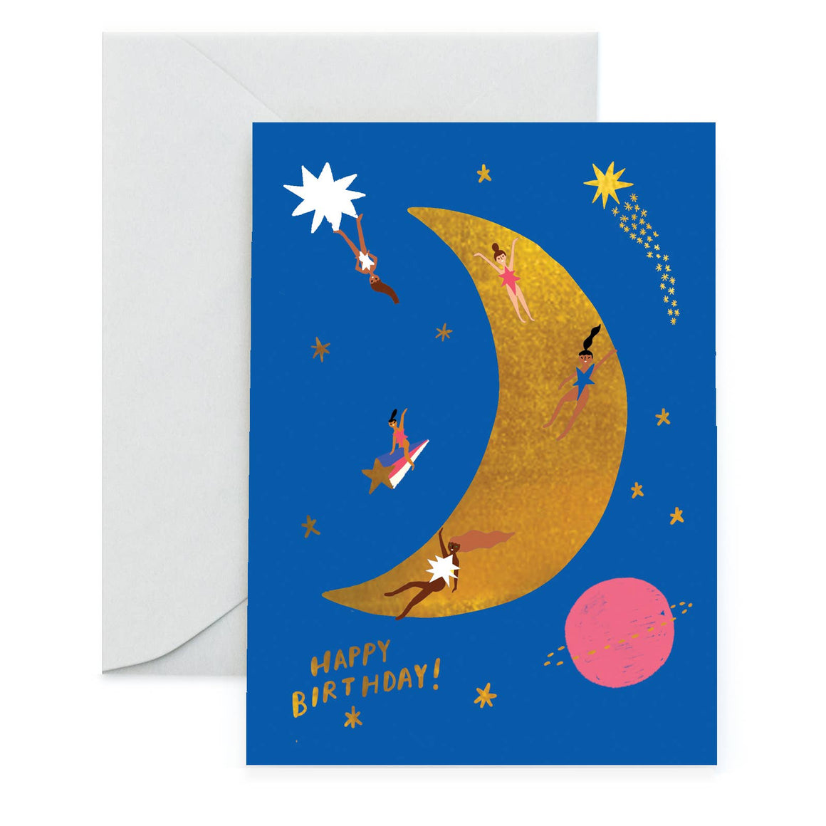 Moon Landing Birthday Card