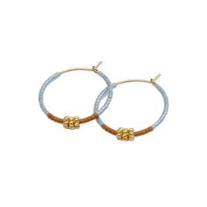 Rosette Hoops in Gray