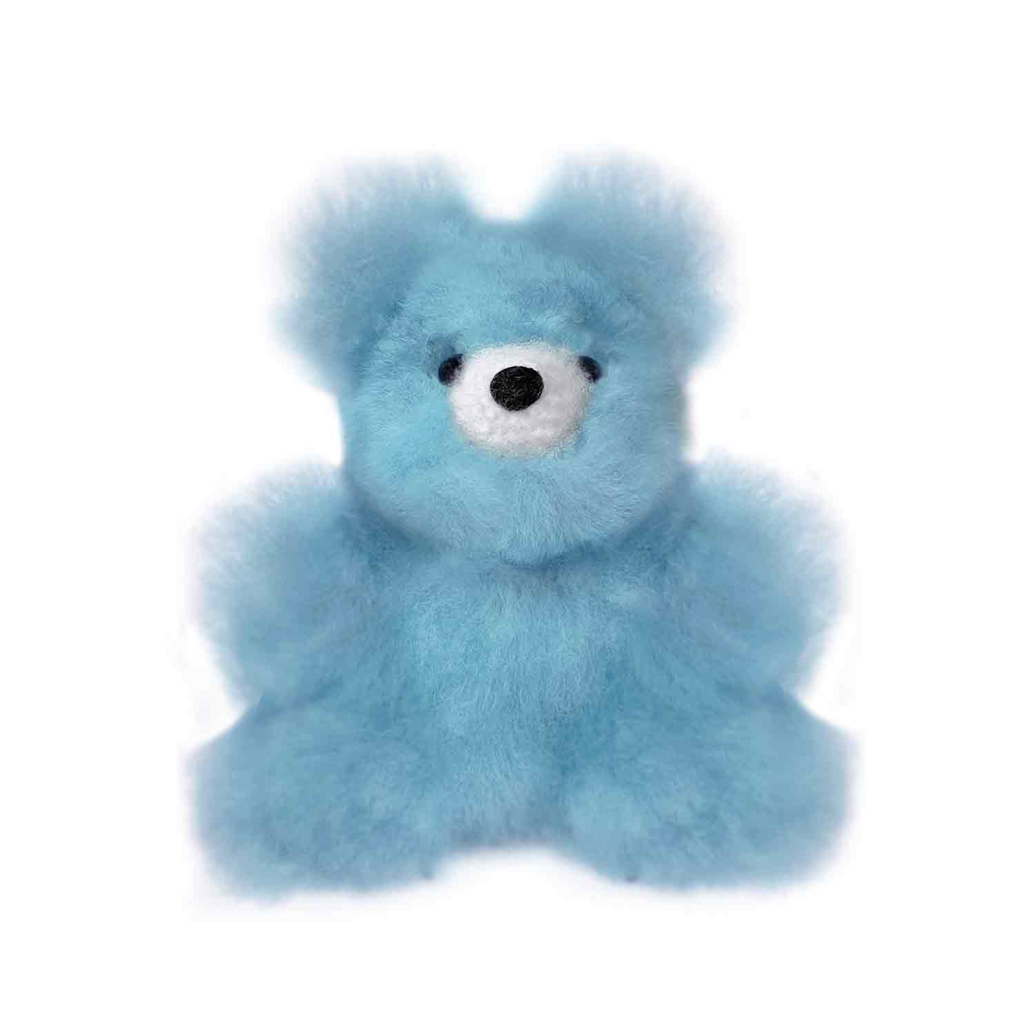 Light Blue Alpaca Fur Bear Plushie