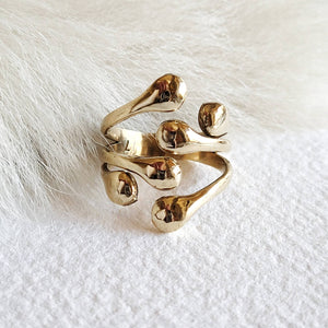 Brass Orb Ring