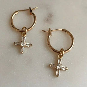 Bibi Cross Hoops