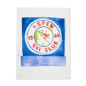 Aspen Ski Club Matchbook Watercolor Print