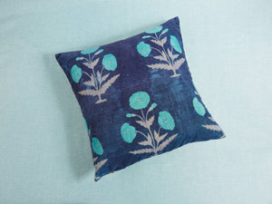 Poppy Blue Pillow