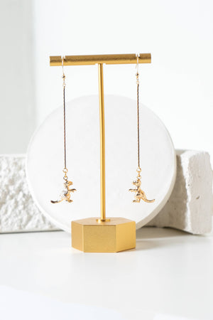 Dino-mite 18K Gold Plated Earring