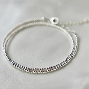 Sterling Silver Double Wrap Bracelet/Choker