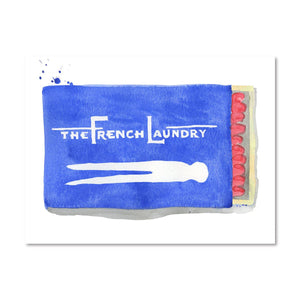 The French Laundry Matchbook Watercolor Print